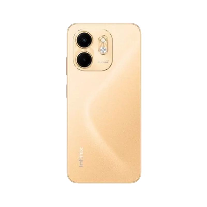 هاتف انفنكس ذهبي بتصميم عصري